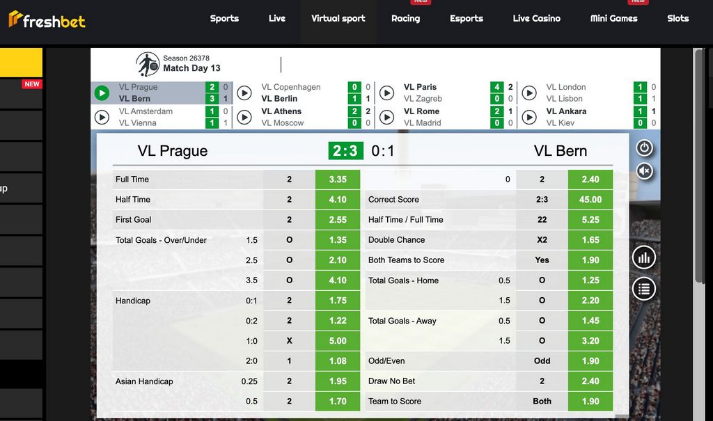 FreshBet Casino side 2025